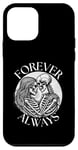 iPhone 12 mini forever always - skeleton couple eternal lover Twin Flame Case