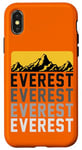 Coque pour iPhone X/XS High Peak Everest Mountain Expedition Cool Hiking Outfit