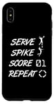 Coque pour iPhone XS Max Service Spike Score Repeat - Volleyball