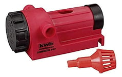 kwb Pompe Compacta P57 Pompe pour perceuse 3000 l/h, auto-amorçante avec filtre d'aspiration, raccord fileté R 3/4'', p. adaptateur de tuyau 1/2 et 3/4 pouce, Made in Germany