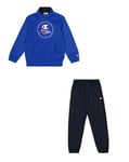 Champion Boy's Legacy Graphic Shop B (306848) -Special Polywarpknit Semi-Dull High-Neck Tracksuit, Blue (BS008), 3-4 Years