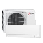 MITSUBISHI ELECTRIC GUSSURI 4100 AY25VGK VARMEPUMPE HVIT