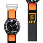 20 mm 22 mm nylonklockarmband för Garmin Forerunner 245 / 645 MUSIC, 20 mm 22 mm universellt klockarmband för Garmin vivoactive 3 MUSIC Svart Orange Quick Fit 20mm