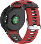 Replacement For Bracelet Garmin Forerunner 735xt/230/220/235/620/630 Boucle D'argent Noir + Rouge[Alp234115]