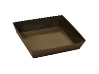 Kageform Easy Bake 150X140x37 Mm Karton Med Pet Brun,480 Stk/Krt