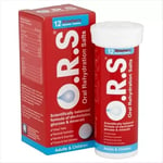 3 Packs Oral Rehydration Salts Strawberry -12 Tablets