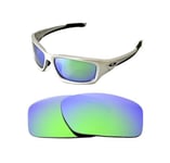 NEW POLARIZED CUSTOM GREEN LENS FOR OAKLEY VALVE SUNGLASSES