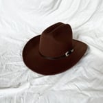 2023 Cowboy-hattu Unisex Solid Jazz-hattu karjalla Investointikoristelu Länsi-cowboy-hattu sombrero hombre