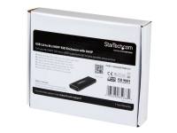 StarTech.com M.2 till SATA SSD-kabinett - USB 3.0 med UASP - externt kabinett - Förvaringslåda - M.2 - SATA 6Gb/s - USB 3.0 - svart