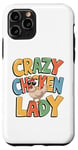 Coque pour iPhone 11 Pro Crazy Chicken Lover Hen Mom, Farm Fresh Eggs Farmer