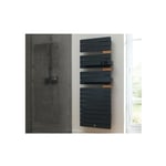 Thermor - Radiateur salle de bains 3CS électrique avec soufflerie allure 3 virtuose (Noir carbone - Mat à gauche - 750 w + 1000 w soufflerie - 150,1