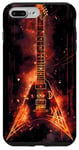 Coque pour iPhone 7 Plus/8 Plus Groupe de guitare électrique, conception nordique de flammes