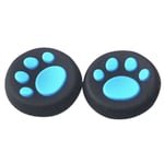 Bleu - Capuchons De Poignées Pour Manettes De Ps4 Pro Slim, 2 Pièces, En Caoutchouc Silicone, Analogique, Accessoires Pour Contrôleurs Dualshock 4