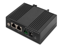 DIGITUS - PoE splitter (DIN-skinnemonterbar) - Gigabit Ethernet, industrial - DC 48 V - 60 watt