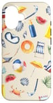 Coque pour iPhone 16 coque telephone dessin plage motif été coque protection