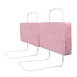 XMTECH Babysängstång Höjdjusterbar Softpack Småbarnssäng Skydd Fallskydd Cherry Pink 120cm Körsbärsrosa