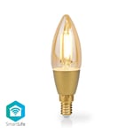 SmartLife LED vintage lampa | Wi-Fi | E14 | 470 lm | 4.9 W | Varm Vit | 1800 - 3000 K | Glas | Android / IOS | Ljus | 1 st.