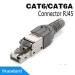 Connecteurs RJ45 Cat8 Cat7 CatsnapConnectors,sans outil en métal,prise de terminaison facile,2000MHz,câble LAN 40G,22AWG-24AWG,prise Ethernet réutilisable - Type CAT6 CAT6A Connector