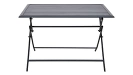 Table de jardin pliante 110 cm CANNES coloris gris foncé