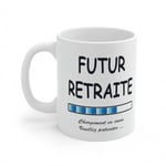 Mug Futur Retraité - Idée cadeau chargement en cours - Tasse original