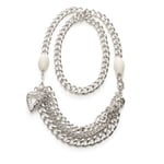 Folli Follie 4n0f047w Halsband Silver  Man