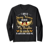 Strong Woman Because My Daughter In Heaven Watching Over Me Long Sleeve T-Shirt