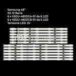 KIT 12 BARRES DE RUBAN LED - SAMSUNG TV BN96-34793A BN96-34794A CYGJ048FLLV1H