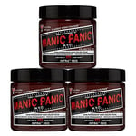 Manic Panic Infra Red Classic Creme Vegan Semi Permanent Hair Dye 3 x 118ml