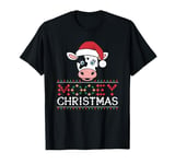 Mooey Christmas Cow Animal Lover Holiday Farm Christmas T-Shirt