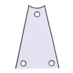 Metal Guitar Rod Cover Plate 3 Holes White for Electric Guitar Bass