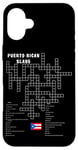 iPhone 16 Plus Puerto Rican Slang Crossword Puzzle Fun Case