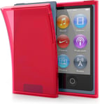 Étui Compatible avec Apple iPod Nano 7 - Coque Protection Silicone pour Lecteur MP3 - Rouge