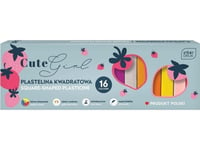 Interdruk Plasticine Fyrkant 16 Färger Söt Flicka