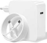 Chargeur 100W Pour Mac Book Pro/Air, Adaptateur D'Alimentation Usb C Compatible Avec Macbook Pro 16, 15, 14, 13 Pouces, Macbook Air 13 Pouces, Ipad Pro 2021/2020/2019/2018, Avec 2M Usb C Câble