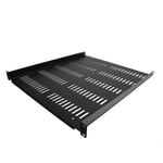 StarTech 1U Vented Server Rack Cabinet Shelf  20in Deep Fixed Cantilever Tray  Rackmount Shelf for 19" AV/Data/Network Equipment Enclosure w/ Cage