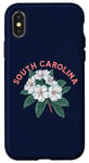 Coque pour iPhone X/XS South Carolina Mountain Laurel Logo Minimalist Art