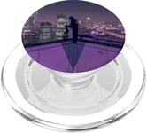 Cyberpunk gratte-ciel en streetwear vaporwave esthétique PopSockets PopGrip pour MagSafe