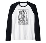 The Hermit Tarot Card Gothic Halloween Grim Reaper Occult Raglan Baseball Tee