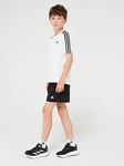 adidas Sportswear Junior Essentials Chelsea Shorts - Black/White, Black/White, Size 7-8 Years