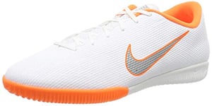 Nike Homme Mercurial Vapor 12 Academy IC Chaussures de Football, Blanc (White/Chrome-Total O 107), 46 EU