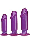 Doc Johnson Crystal Jellies Anal Starter Kit Anal Plug Purple