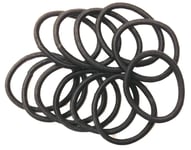 36 Thick Black Endless Snag Free Elastics Bobbles Ponios Hair Accessory