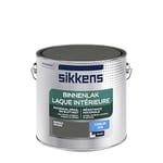 Sikkens - Peinture Laque Intérieure Bois et Fer - Résistance maximale aux taches et rayures - Satin Fonte Grise 2,5 L