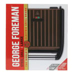 Electric Grill Non-Stick Plate Brown 7 Portion Large Size George Foreman 1850W