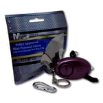 Minder® 140db Police Approved Mini Minder Loud Personal Staff Panic Rape Attack Safety Security Alarm Keyring w/Torch - Secured by Design Approved (Police Preferred Specification) (Purple)