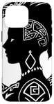 Coque pour iPhone 16 Pro Max Fantasy Post Punk Celtic Tribal Art Batcave Girl Gothique