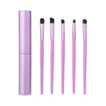 Silmä harjat Set 5kpl Blush Eyeshadow Työkalut Herkkä pehmeä säätiö Blusher Blending Beauty Makeup Brush Sets Purple