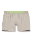 Calvin Klein Men Boxer Short Slim Stretch Cotton, Beige (Satelite), XXL