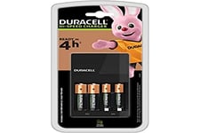 Duracell - Battery Charger with 2 AA and AAA batteries - 4 hours charge (packaging may vary)