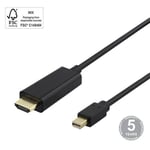 Deltaco, miniDisplayPort - HDMI, 4K UHD, 3 m